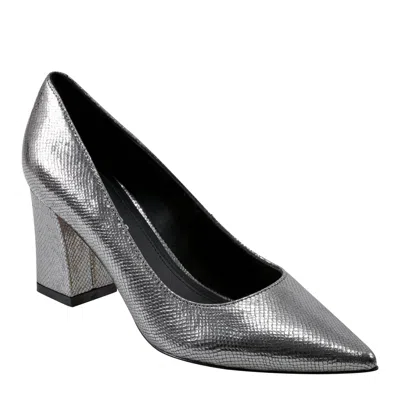 Marc Fisher Women's Zala Leather Pump Heels In Pewter