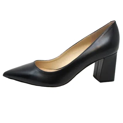 MARC FISHER WOMEN'S ZALA PUMP IN BLACK LEATHER