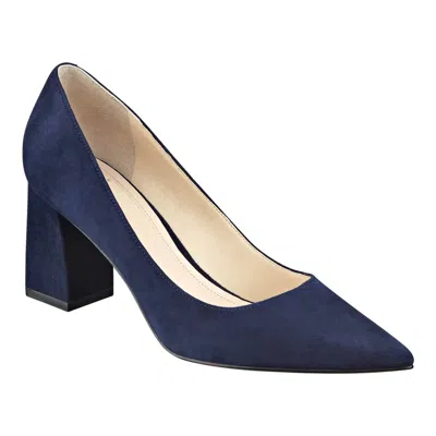 Marc Fisher Women's Zala Suede Pump Heels In Dark Blue Suede
