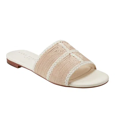 Marc Fisher Women Zuri Slide Sandal In Light Natural In Brown