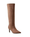 Marc Fisher Womens Leata Pointy Toe Tall Boots Regular Wide Calf In Brown
