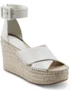 MARC FISHER WOMENS LEATHER ROUND TOE WEDGE HEELS