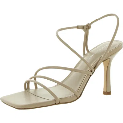 Marc Fisher Womens Patent Square Toe Heels In Brown