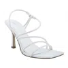 Marc Fisher Womens Patent Square Toe Heels In White