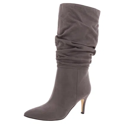 Marc Fisher Womens Solid Man Made Mid-calf Boots In Grey