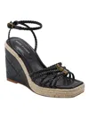 MARC FISHER WOMENS WEDGE ANKLE STRAP ESPADRILLES