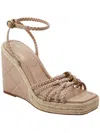 Marc Fisher Womens Wedge Ankle Strap Espadrilles In Multi