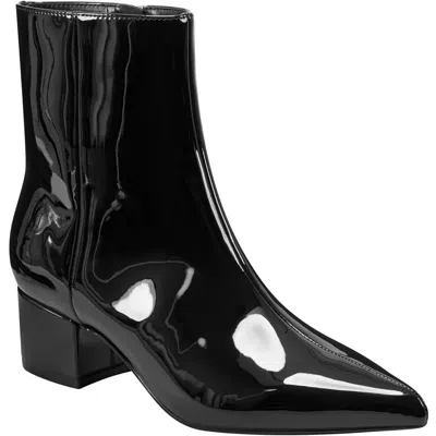 Marc Fisher Womens Zipper Ankle Boots In Black