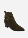 MARC FISHER YANDI BOOT IN DARK GREEN