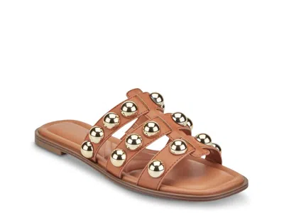 Marc Fisher Zalary Sandal In Brown