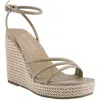 Marc Fisher Zeki Womens Strappy Ankle Strap Wedge Heels In Multi