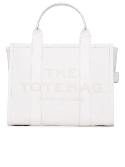 Marc Jacobs (the) Cream Leather Midi Tote Bag In White