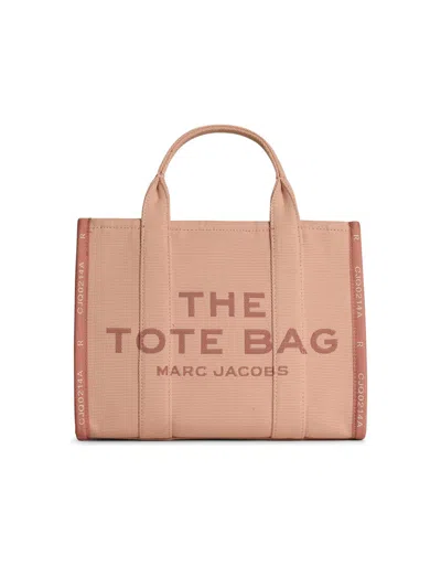 Marc Jacobs (the) Marc Jacobs () ' Small Tote' Pink Cotton Bag In Brown