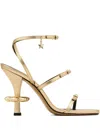 Marc Jacobs 100mm Daisy Sandals In Gold