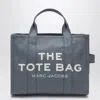 Marc Jacobs Structured Canvas Tote Bag With Contrasting Strap In Blue