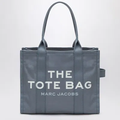 MARC JACOBS MARC JACOBS LARGE BLUE SHADOW CANVAS TOTE BAG