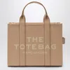 Marc Jacobs Tote Bag The Leather Medium Camel In Brown
