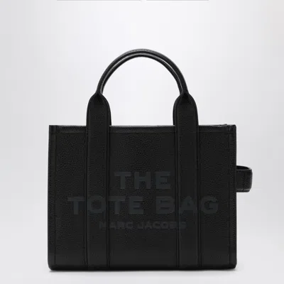 MARC JACOBS MARC JACOBS BLACK LEATHER THE SMALL TOTE BAG