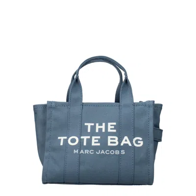 Marc Jacobs Handbags The Tote Bag Woman Fabric Blue/blue Shadow