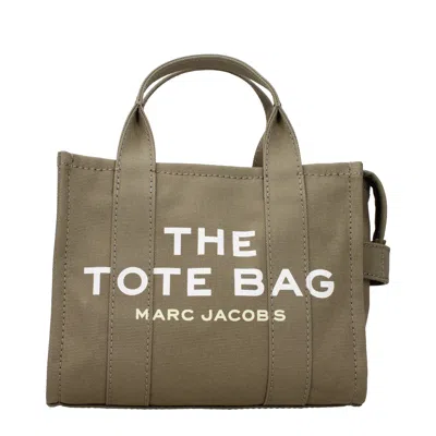 Marc Jacobs Handbags The Tote Bag Women Fabric Green/slate In Brown
