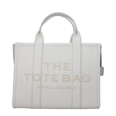 Marc Jacobs Handbags The Tote Bag Women White Leather/cotton