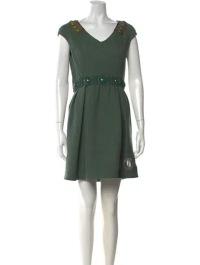Pre-owned Marc Jacobs 2015 Mini Dress W/ Tags In Green