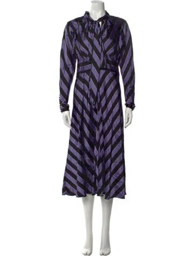 Pre-owned Marc Jacobs 2016 Midi Length Dress In Purple