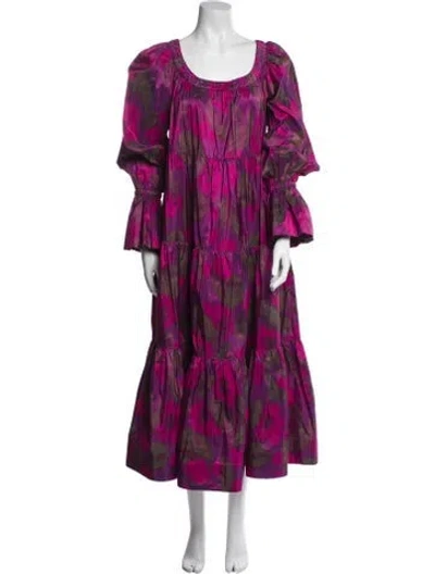 Pre-owned Marc Jacobs 2019 Long Dress In Purple
