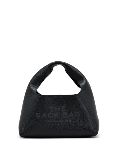 Marc Jacobs The Mini Sack Leather Handbag In Black