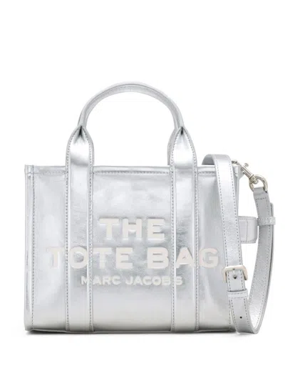 MARC JACOBS THE SMALL TOTE,2F3HTT004H01 039 METALLIC SILVER