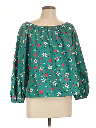 Pre-owned Marc Jacobs 3/4 Sleeve Blouse In Green