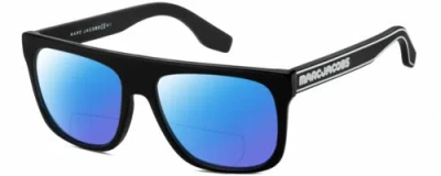 Pre-owned Marc Jacobs 357/s Unisex Polarized Bifocal Sunglasses Black White 56mm 41 Option In Blue Mirror