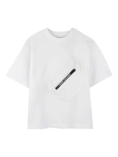 Marc Jacobs Kids' 3d Zipped Pocket T-shirt In White