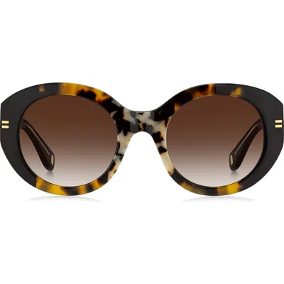 Marc Jacobs 51mm Gradient Oval Sunglasses