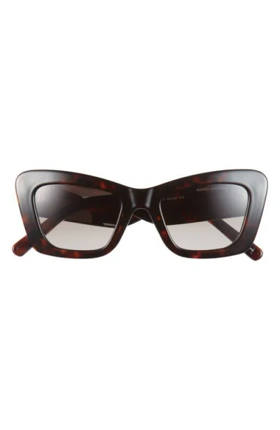 Marc Jacobs 52mm Cat Eye Sunglasses In Brown