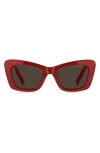 Marc Jacobs 52mm Cat Eye Sunglasses In Red