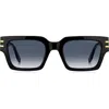Marc Jacobs 52mm Gradient Rectangular Sunglasses