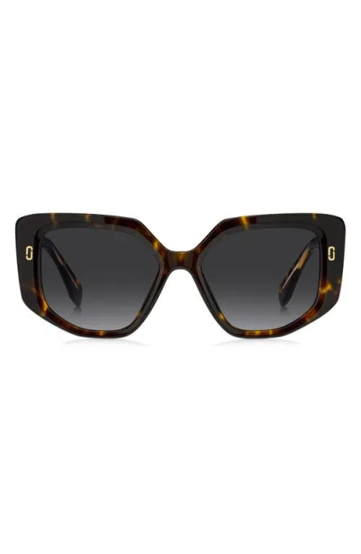 Marc Jacobs 52mm Gradient Square Sunglasses In Gray