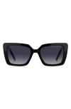 Marc Jacobs 52mm Gradient Square Sunglasses In Black