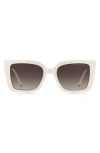Marc Jacobs 52mm Gradient Square Sunglasses In Ivory Dark Brown Gradient