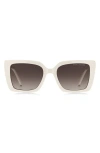 Marc Jacobs 52mm Gradient Square Sunglasses In Ivory/ Brown Gradient