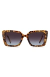 Marc Jacobs 52mm Gradient Square Sunglasses In Pattern Havana/brown Blue