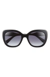 Marc Jacobs 53mm Cat Eye Sunglasses In Black