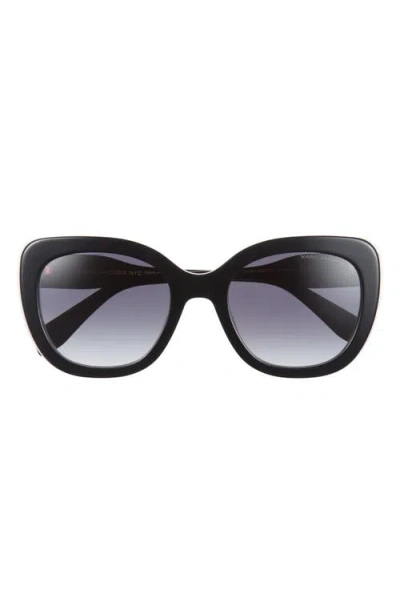 Marc Jacobs 53mm Cat Eye Sunglasses In Black