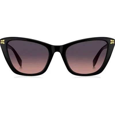 Marc Jacobs 53mm Cat Eye Sunglasses In Black