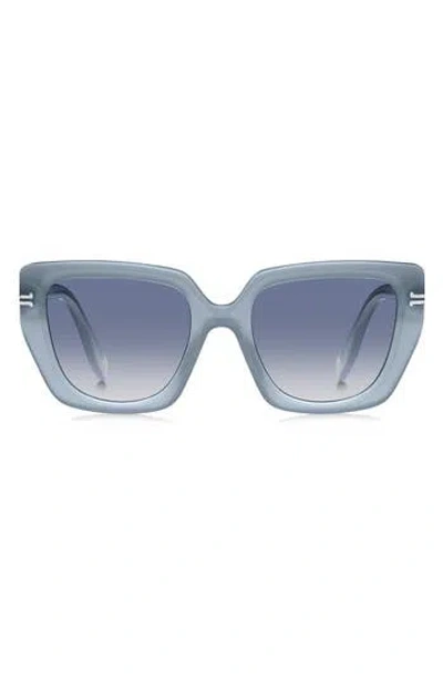 Marc Jacobs 53mm Cat Eye Sunglasses In Azure