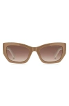 Marc Jacobs 53mm Cat Eye Sunglasses In Beige/ Brown Gradient