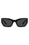 Marc Jacobs 53mm Cat Eye Sunglasses In Black Dark Grey