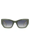 Marc Jacobs Marc 723s Propionate Cat-eye Sunglasses In Green Ivory Grey Gradient