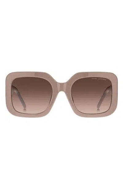 MARC JACOBS MARC JACOBS 53MM GRADIENT POLARIZED SQUARE SUNGLASSES